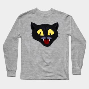 Halloween Black Cat Long Sleeve T-Shirt